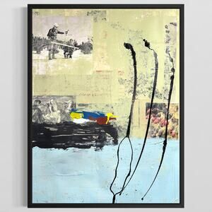 Original Mixed Media Abstract Modern Art Painting 18x24 "Gestatorial" Signed